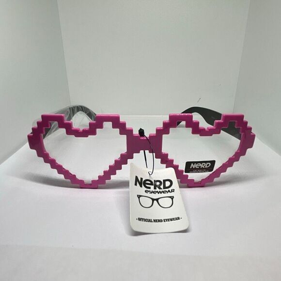 Nerd Eyewear Pixel Heart Glasses – UV400 Protection 😎❤️✨ - Picture 3 of 3